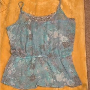 Maurices M Blue Gray Flower